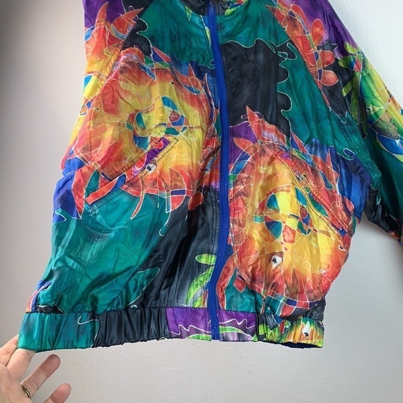 HEAD reversible batik sun windbreaker jacket EUC - Picture 12 of 15